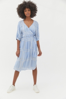 Joey Surplice Faux Wrap Midi Dress | Nuuly Rent