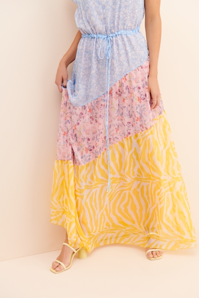 Natalia Paneled Print Dress | Nuuly