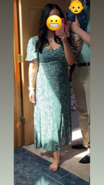 Ditsy Sweetheart Midi Dress | Nuuly