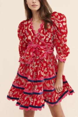 Printed Babydoll Mini Dress