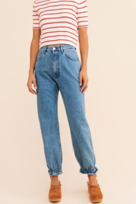 Flora Ruffled Hem Jeans | Nuuly