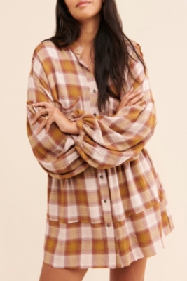 By The Way Plaid Mini Dress | Nuuly