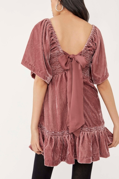 knee length dresses for ladies HARD TO PLEASE BUBBLE MINI DRESS – AKIRA main image 1