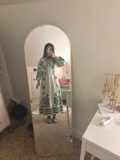 chinese dress ladies OVERTHESEA Morning Forest Maxi Dress in White main image 0