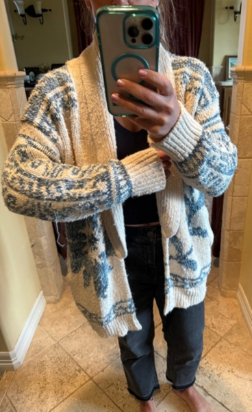 Folded Collar Cardigan Sweater | Nuuly