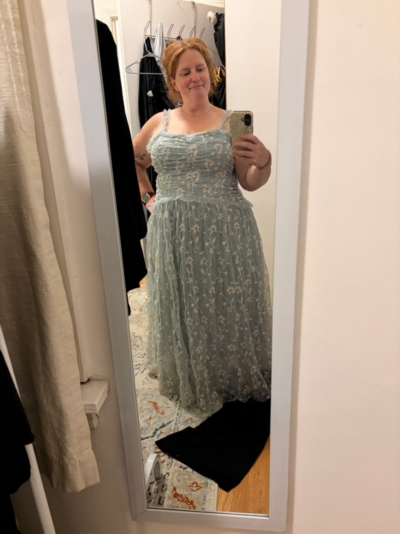 by anthropologie sleeveless tulle a-line maxi dress Sleeveless Tulle A-Line Maxi Dress