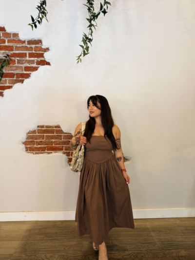 buttoned linen midi dress Veronica Beard Georges Linen Midi Dress | White