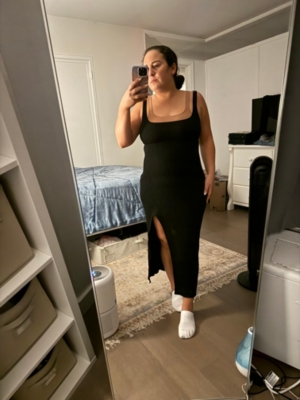 L'Appartement☆SIDE SLIT KNIT Sleeveless Side-Slit Sweater Column Midi Dress | Nuuly
