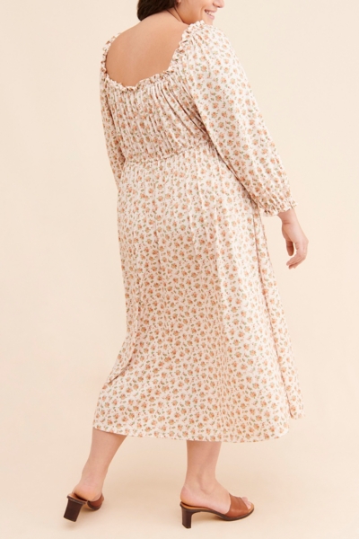knee length dresses for ladies Floral Ruffle Off Shoulder Maxi Maternity Dress Mint / Large main image 0