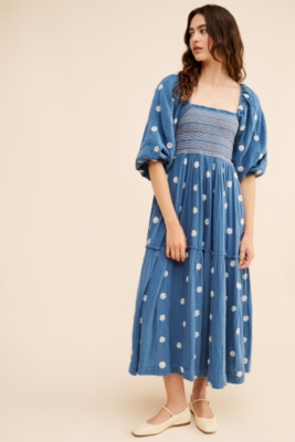 Dahlia Embroidered Maxi Dress