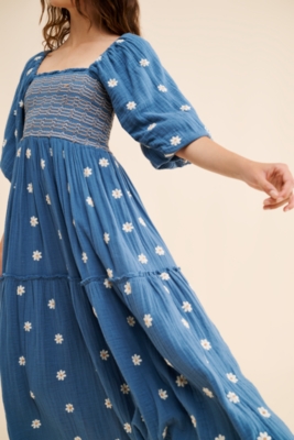 Dahlia Embroidered Maxi Dress