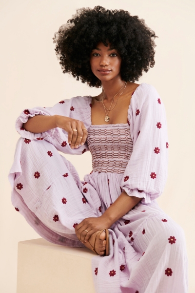 Dahlia Embroidered Maxi Dress | Nuuly