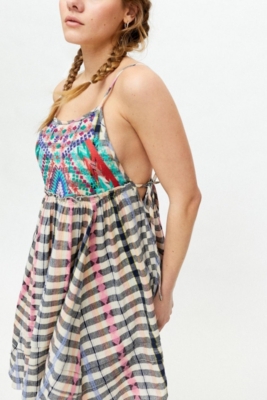 Embroidered Apron Mini Dress Nuuly