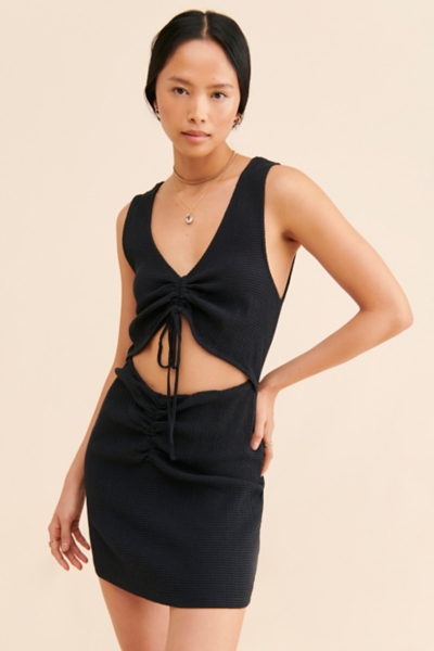 knee length dresses for ladies Simkhai Laila Mini Dress in Midnight main image 0