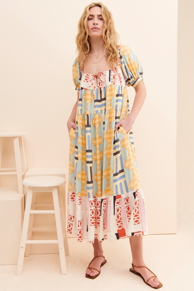 O'Hara Peasant Midi Dress | Nuuly