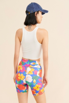 Floral biker shorts best sale