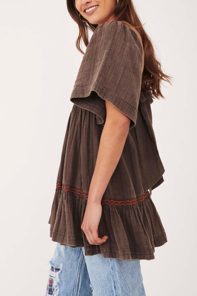 knee length dresses for ladies Free People Easy to Love Bubble Mini Dress – Flower Moon Boutique main image 1