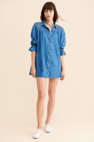 【1月3日まで限定価格】ELCHELE SEPARATE DENIM TUNIC Vanessa Denim Tunic | Nuuly