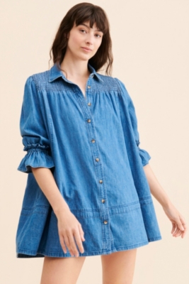 Vanessa Denim Tunic | Nuuly