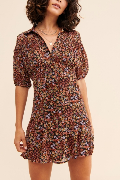 knee length dresses for ladies Free People Bonnie Mini Dress  Vanessa Jane