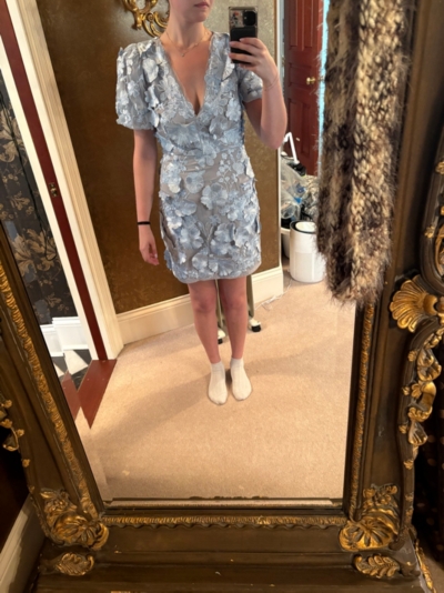 anthea mini dress blue AJE Women's Anthea Mini Smock Dress