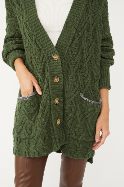 Montana Cable Cardigan | Nuuly
