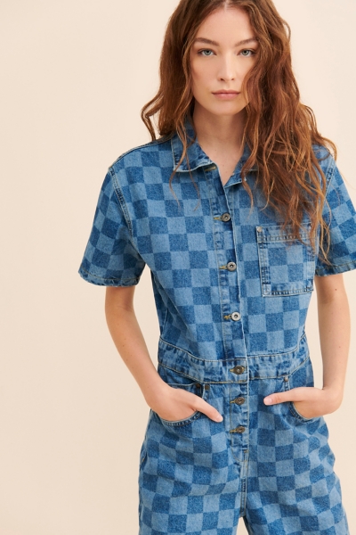 Wide Leg Denim Coveralls | Nuuly