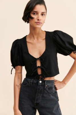 Kitty Cropped Blouse | Nuuly