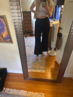 Lace Adorned Wide-Leg Pants | Nuuly