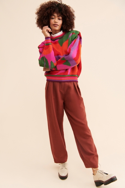 Abstract Print Sweater | Nuuly