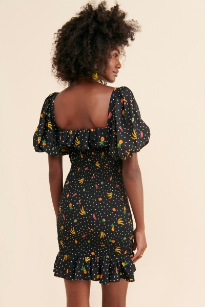 knee length dresses for ladies Farm Rio Women's Bright Yard Mini Dress – Saint Bernard main image 1