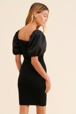 Puff Sleeve Bodycon Dress