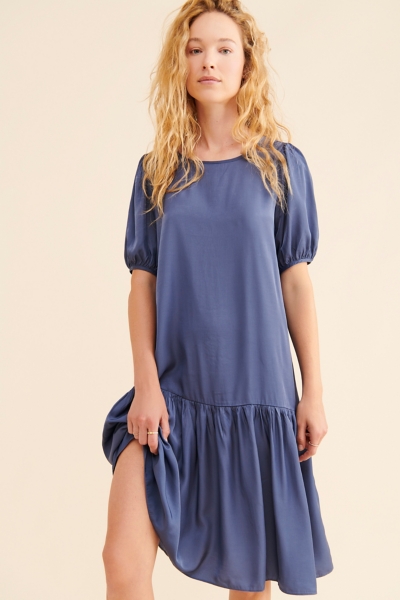 knee length dresses for ladies The Navy Cowl Neck Cutout Back Maxi Dress & Reviews - Navy - Dresses main image 0