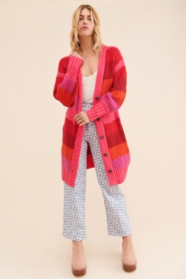 Striped Maxi Cardigan | Nuuly