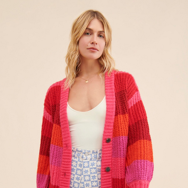 Striped Maxi Cardigan | Nuuly Striped Maxi Cardigan | Nuuly