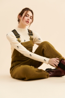 Todayful Front Zip Cotton Salopette Overalls
