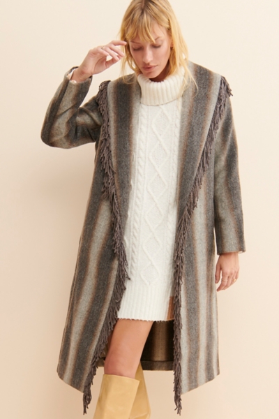 Linda Striped Coat | Nuuly