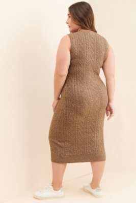 ［正規品］andmary Allyn cable knit dressbeige ANDMARY】Allyn cable knit dress