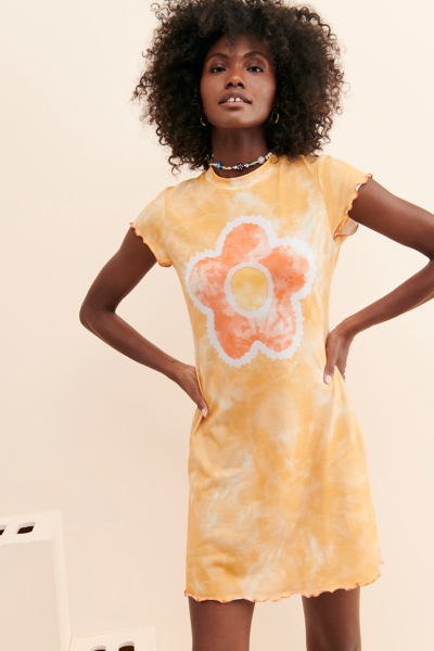 Floral Tie Dye T-Shirt Dress | Nuuly