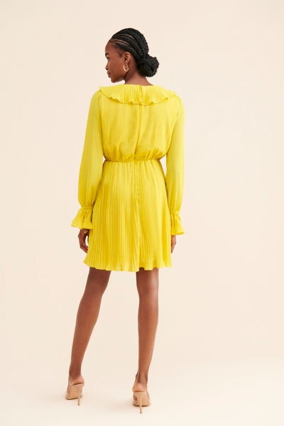 open lace back dress Honeysuckle Strapless Pleated Mini Dress main image 1
