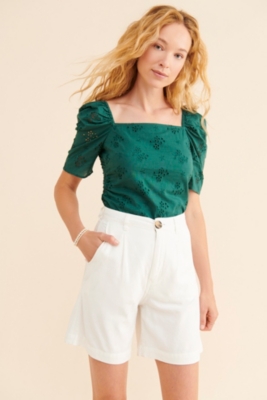 Eyelet Puff Sleeve Top | Nuuly