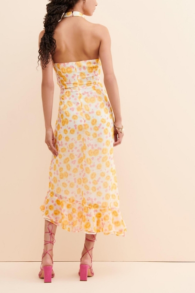 grecian midi dress Vintage 70s Burnt Orange Grecian Midi Dress