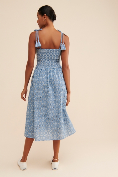 Matilda Eyelet Midi Dress | Nuuly