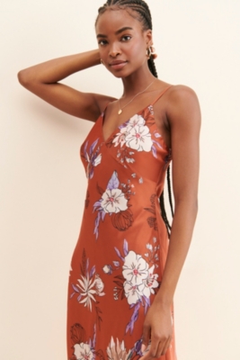 VNeck Midi Slip Dress Nuuly Rent