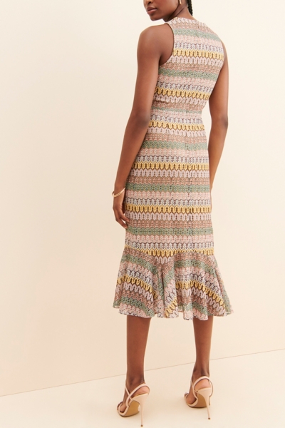white christmas dresses Clotilde Black Crochet-knit Midi Dress, S / Black main image 0
