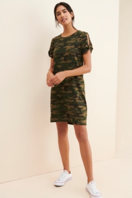 Camo shirt dress online