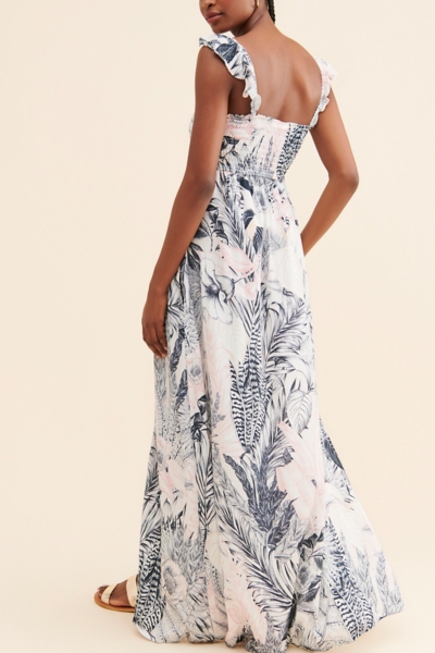 knee length dresses for ladies Lorinda Maxi Dress Navy