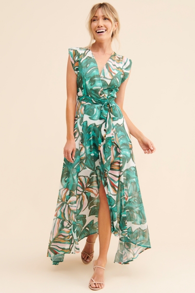 heavenly hues white maxi dress Ivory V-Neck Maxi Dress with Pleated Top