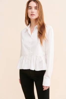 Poppy Peplum Buttondown | Nuuly