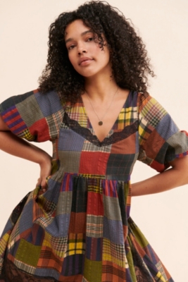 Patchwork Midi Dress | Nuuly